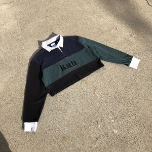 Kith Black and Green Crop Top